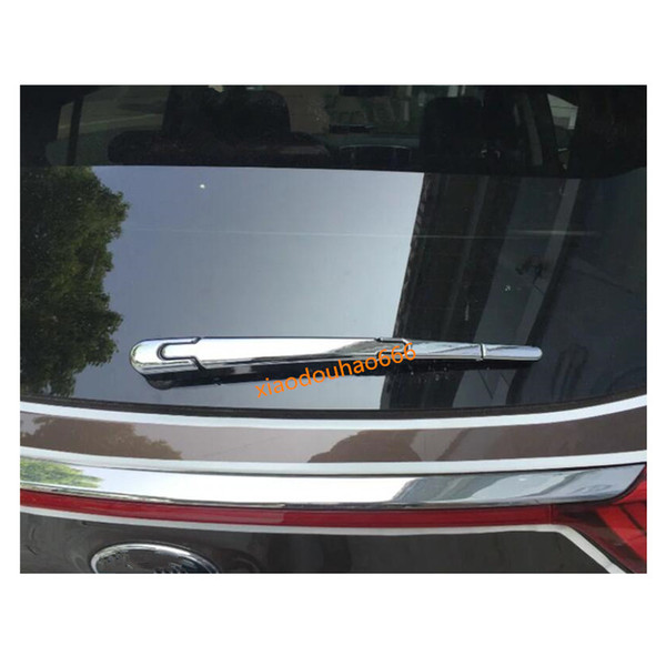 car molding trim windscreen trim ABS chrome sticker rear glass wiper nozzle tail window frame 4pcs For Kia Sportage KX5 2016 2017 2018