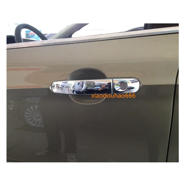 Free shipping Car body styling stick frame lamp trim ABS chrome door handle panel hoods 8pcs For Ford Kuga 2013 2014 2015 2016