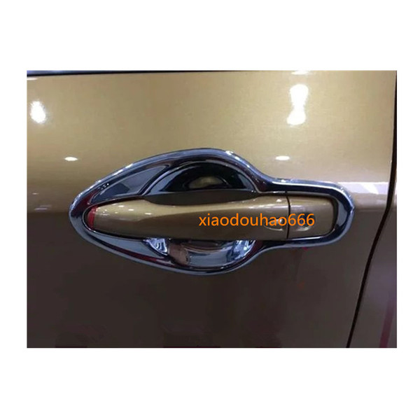 High quality Car Body Styling Cover Trim ABS Chrome Door bowl panel lamp moulding Sticker For Nissan Qashqai 2016 2017 8pcs/set