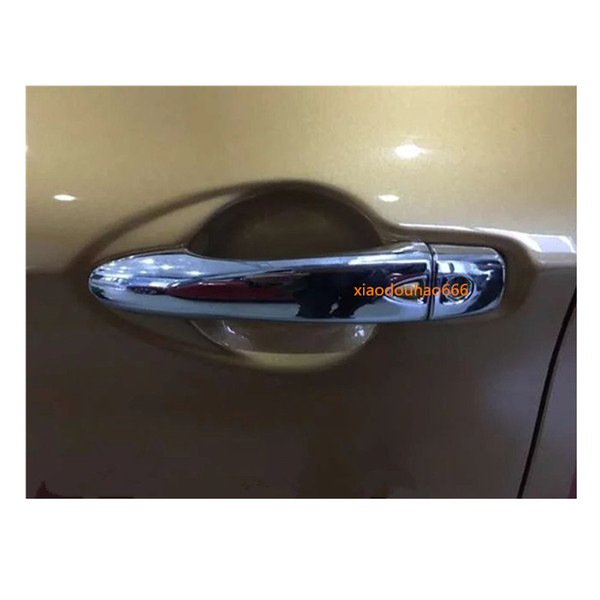 Top sale for Nissan Qashqai 2016 2017 car body styling cover detector sticker frame lamp trim ABS chrome door handle hoods 8pcs
