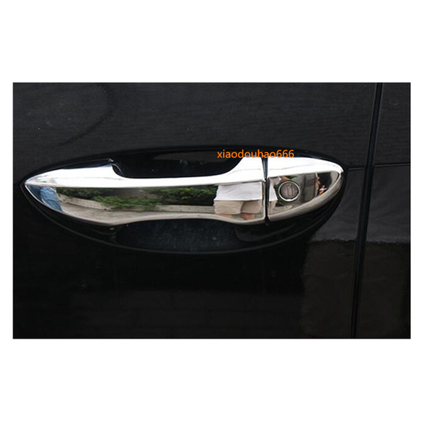 Car body styling cover detector sticker frame panel lamp trim ABS chrome door handle 8pcs For Toyota Corolla Altis 2014 2015 2016