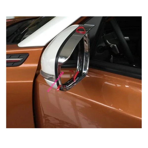 for Suzuki Vitara 2016 2017 2018 car sticker body rear Rearview glass Mirror trim Rain Eyebrow Shield Sun Visor Shade plastic frame 2pcs