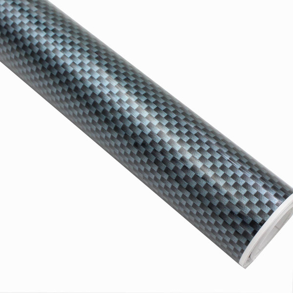 30cm X 127cm wrap sticker car vinyl foil sticker 2d carbon fiber vinyl sticker fiber vinyl glossy the whole covering film chrome accessories