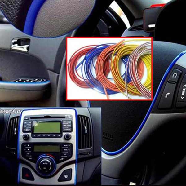 5meters Car Interior Sticker Decoration car interior decoration decal design funn DIY 3M Strip Line MOULDING Trim Line air port sticker