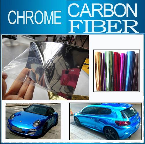 152cm X 30cm car wrap stivker vinyl sticker silver Chrome Mirror Vinyl Film Car Phone Body Wrap Aluminum car whole body cover auto