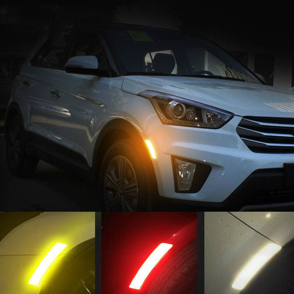 2pcs Car stickers styling Warning Mark Reflective Tape Exterior Car Stickers