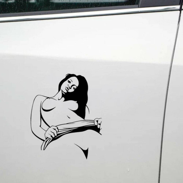 Black Sexy Woman Car Sticker Allure Girl Decal for Window Bumper Universal