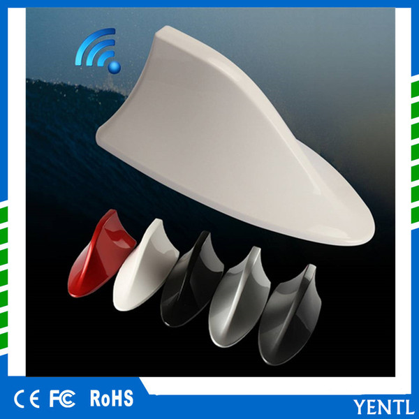 Free shipping YENTL New Auto Car Shark Fin Universal Roof Antenna Radio Signal For Auto Truck Van Shark Fin Roof car antenna FM/AM Decorate