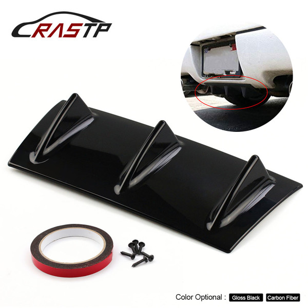 RASTP High Quality Auto Rear Bumper Chassis Shark Fin Chassis Diversion Plate Fittings Universal 3 Wing Small RS-LKT025-S