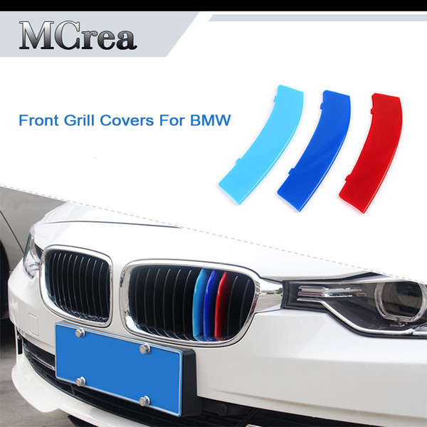 3pcs Car Motorsport Emblem stickers For BMW 5 Series E60 E39 F10 G30 2018 2017 F07 Front Grill Covers M Performance Accessories