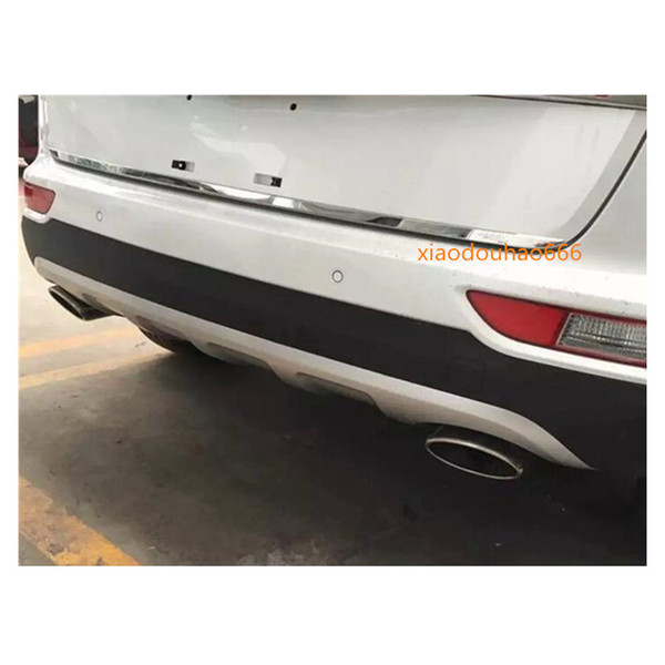 For Kia kx5 Sportage 2016 2017 2018 car styling cover Stainless steel Rear tail door bottom tailgate Trunk Lid Tail Gate trim