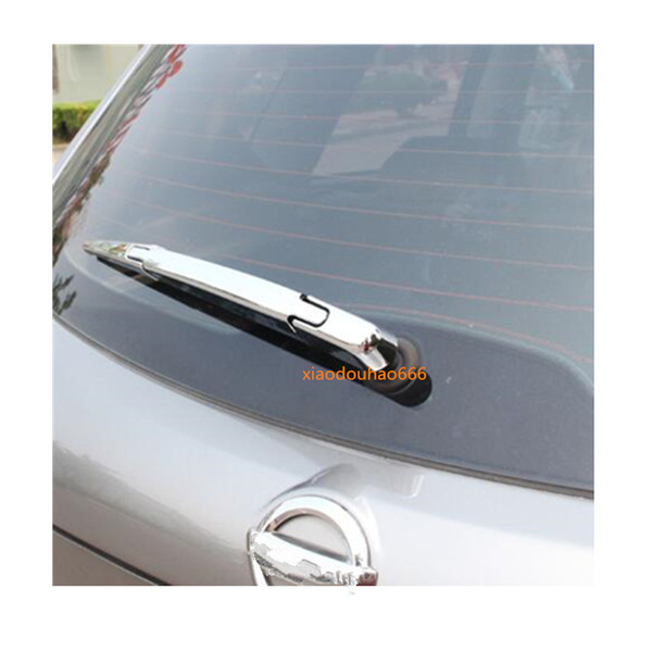 For Nissan Qashqai 2016 2017 car styling detector ABS chrome car rear back glass wiper nozzle cover frame trim tail window 3pcs