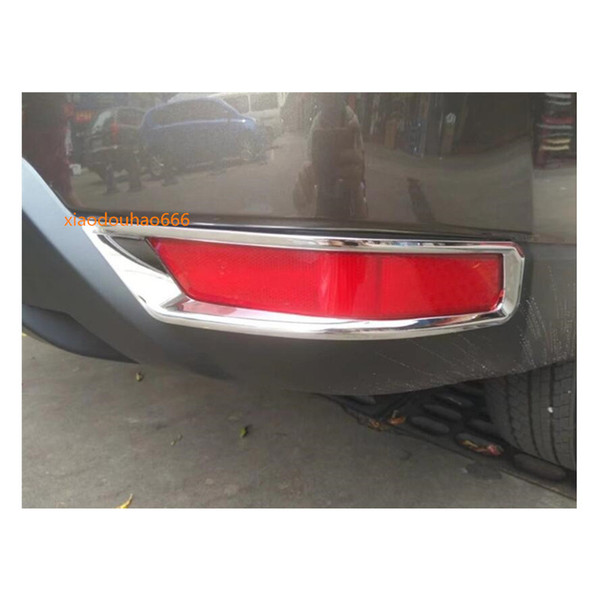 For Nissan X-Trail XTrail T32/Rogue 2017 2018 2019 car styling ABS Chrome cover trim back tail rear fog light lamp frame 2pcs