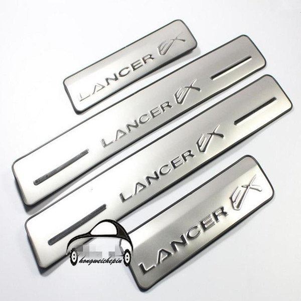 2010 2011 2012 2013 Mitsubishi Lancer EX Door sill pedal special threshold stainless steel bars car accessories 4pcs/set