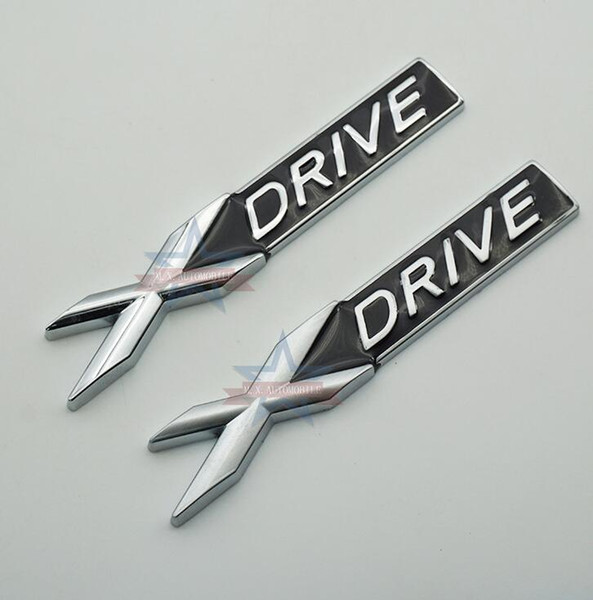 10Pcs XDrive Car Body Side Front Fender Sticker Decoration Badge Emblems