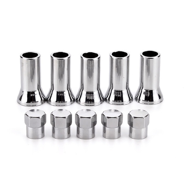 10pc/set copper Car Wheel Tire Valves Tyre Tires bayonet sleeve valve TR414AC horn cap full set of doors mouth