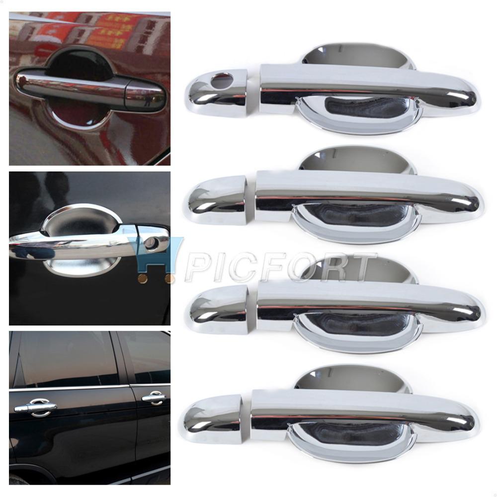 Free shipping&Tracking#Fit for 2009 2010 2011 2012 KIA FORTE CERATO CHROME DOOR HANDLE BOWL COVER TRIM MOLDING- CA01670-CA01683