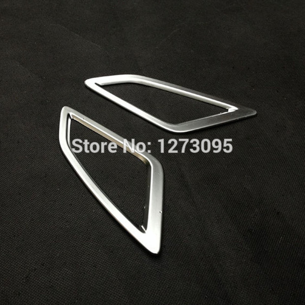 For Mazda 3 2014 2015 2016 ABS Chrome Front Dashboard Air Condition AC Vent Outlet Cover Trim Decorative Sticker Car Accessories