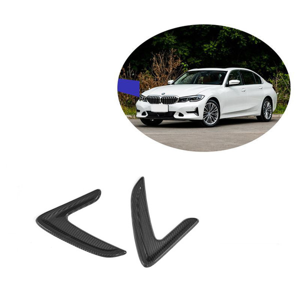 Dry Carbon Fiber Leaf Paenl Seal Outlet Vent Trim Paste Sticker for BMW 3 Series F30 F34