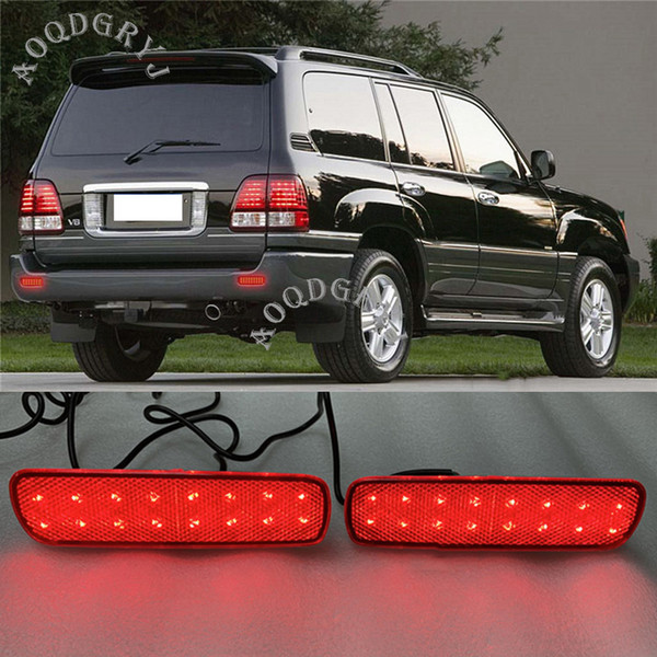 Car Accessories LED Rear Bumper Fog Lamp Light For Toyota Land Cruiser 4500/4700/LC100 1998-2007 1 Pair