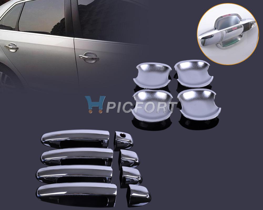 New Chrome Door Handle Cover + Cup Bowl combo for Suzuki Swift 2005-2010 Grand Vitara 2005 2006 2007 2008 2009+- CA00532-CA00570