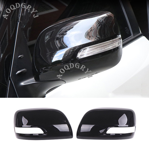 Car Styling Accessories Glossy Black Side Rear View Mirror Housing For Toyota Land Cruiser LC200 2012-2019 Replace