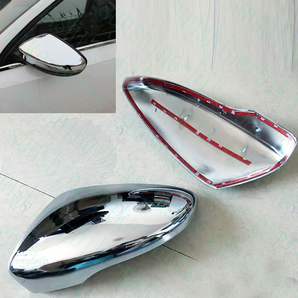 2x/LOT For Volkswagen CC 2009-2013 Car Auto ABS Rearview Mirror Cover Frame Right+Left Side DecorativeTrims