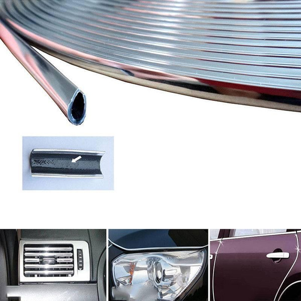 yentl Scratch Guard Protector Cover Protector Cover Strip RollNew 6M Chrome Moulding Trim Strip Car Door Edge Scratch Guard Protector Cover