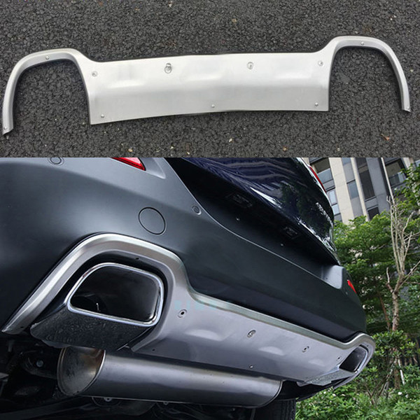 1pcs Stainless Steel Car Rear Bumper Board Turbo Lip Molding Trim Frame For Jeep Cherokee 2016