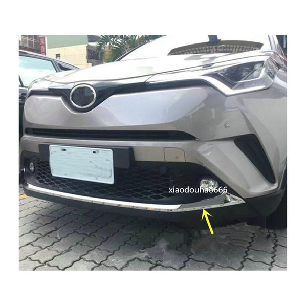 For TOYOTA C-HR CHR 2017 2018 Car body cover bumper engine ABS trim Front up bottom racing Grid Grill Grille frame edge bumper