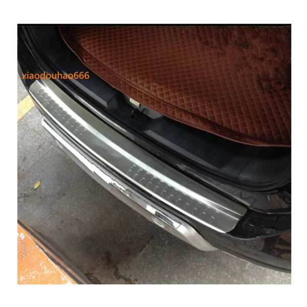 For Nissan X-trail xtrail T32/Rogue 2014 2015 2016 car Stainless Steel outside Rear Bumper trim plate trunk pedal luxury hoods 1pcs