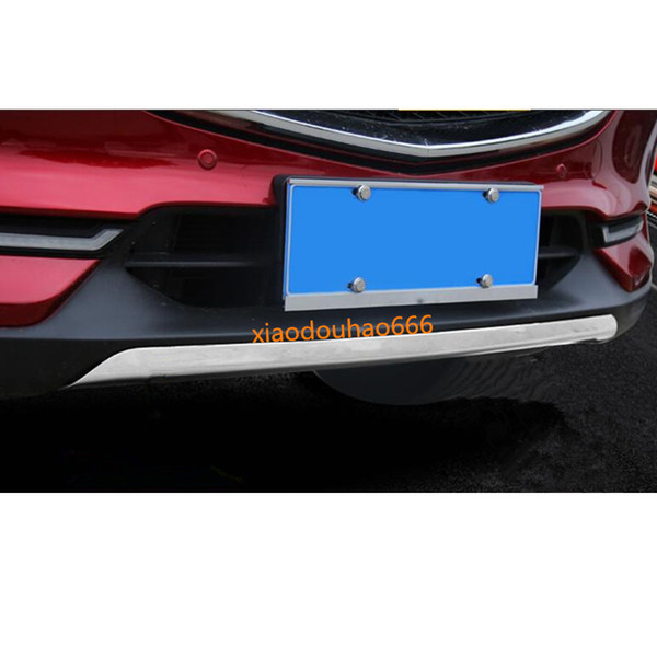 For Mazda CX-5 CX5 2nd Gen 2017 2018 car styling sticker body bumper Stainless steel trim front head hood bottom moulding part threshold