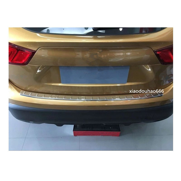 Hihg quality For Nissan Qashqai 2016 2017 car styling abs chrome back Rear Pedal Door Scuff Plate Frame external outside Threshold 1pcs