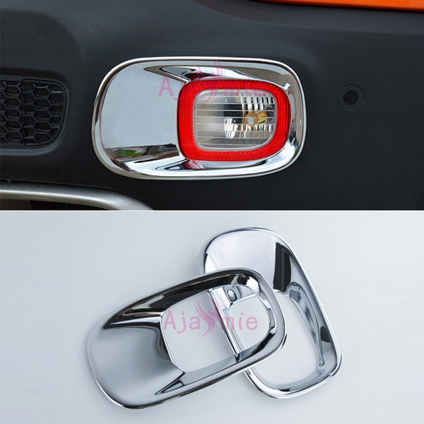 For Jeep Renegade 2015 2016 2017 2018 Rear Fog Lamp Cover Light Frame Paenl Overlay ABS Garnish Panel Car Styling Accessories