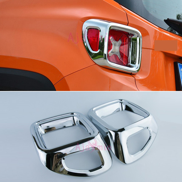 For Jeep Renegade 2015 2016 2017 2018 Rear Lamp Cover Talillight Frame Paenl Overlay ABS Garnish Panel Car Styling Accessories