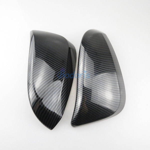 For Toyota Fortuner AN150 AN160 SW4 2015-2018 Innova 2016-2017 Carbon Fiber Color Door Mirror Overlay Rear View Cover Car Styling Accessory