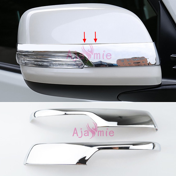 For Toyota Land Cruiser 150 Prado LC150 FJ150 2010-2018 Silver Color Door Mirror Overlay Rear View Trim Chrome Car-Styling Accessories