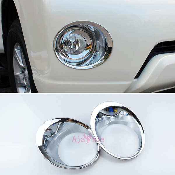 For Toyota Land Cruiser 150 Prado LC150 FJ150 2014 2015 2016 2017 Front Fog Lamp Cover Light Overlay Trim Chrome Car-Styling Accessories