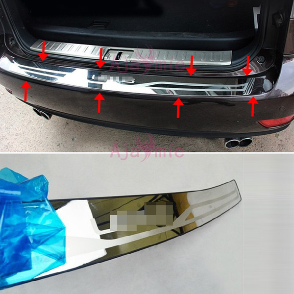 Accessories For lexus RX 450h 350 270 2009-2015 Rear Bumper Protector Trunk Door Sill Cover Trim #304 Stainless Steel Car Styling