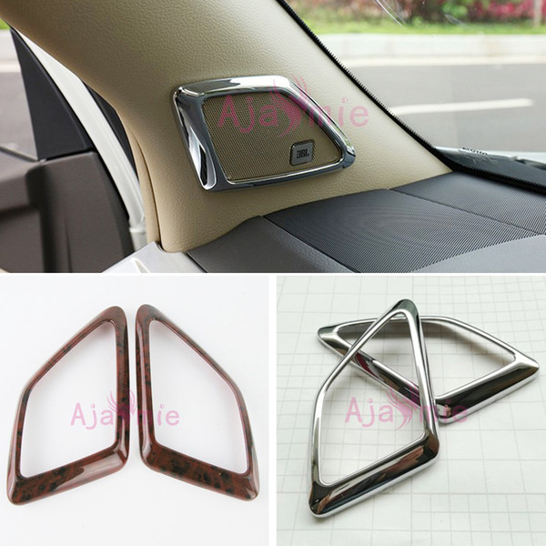 For Toyota Land Cruiser 150 Prado LC150 FJ150 2010-2017 Interior A Column Speaker Cover Trim Panel Chrome Car-Styling Accessories