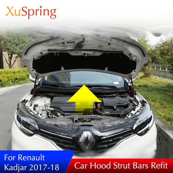 For Renault Kadjar 2017 2018 2019 Car Refit Front Hood Engine Cover Hydraulic Rod Strut Spring Shock Bar Car-styling