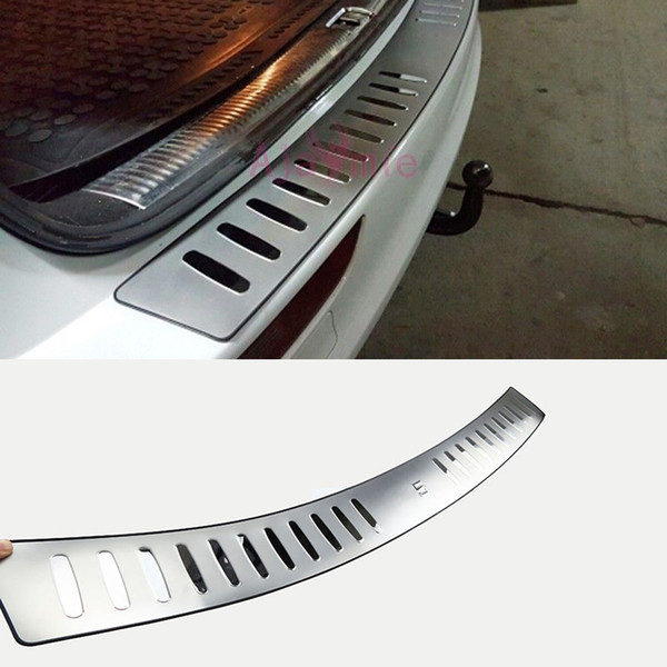 For Audi Q5 2009 2010 2011 2012 2013 2014 2015 2016 #304 Stainless Steel Rear Bumper Trunk Door Sill Trim Car Styling Accessories