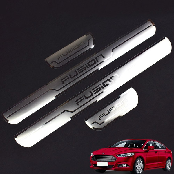 Car Door Sills For Ford FUSION 2014-2018 Scuff Plate Guard Entry Door Guard Sills for FUSION 2018