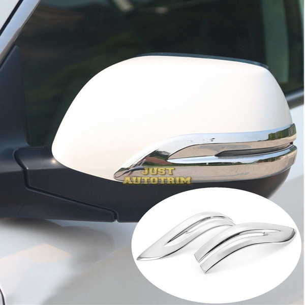 2Pcs Body Mirror Chrome Anti-rub Molding Cover Trim For Honda CRV CR-V 2017 2018