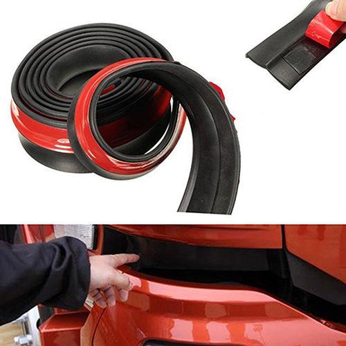 High quality Universal 2.5M Car Lip Skirt Protector Front Bumper Spoiler Side Rubber Strip Trim Cheaply