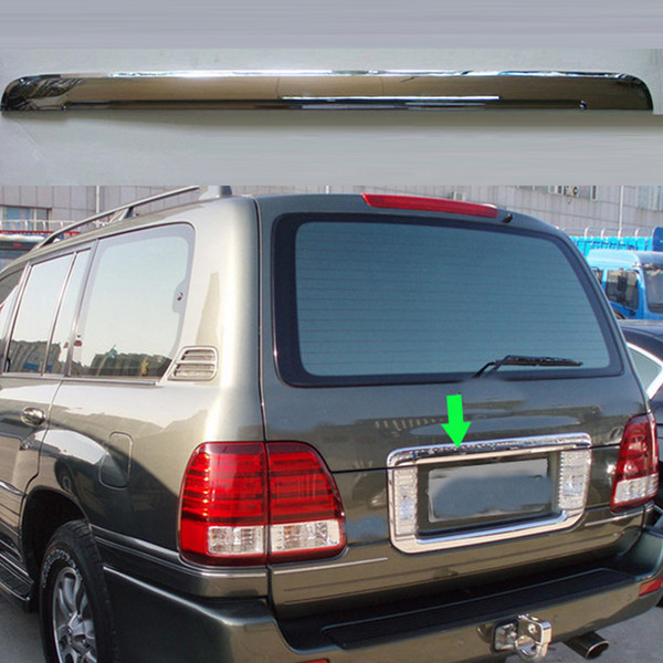 1Pcs For Lexus LX470 2003-07 Car Auto Rear License ABS Tail Door Trim Frame DEC L