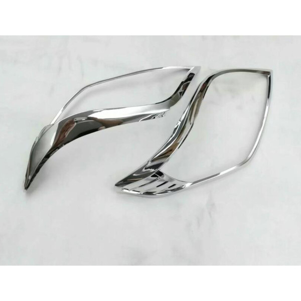 For TOYOTA Prado 2013 2PCS High Quality ABS Chrome Car Front Headlight Fog Lamp Cover Trim Car Styling Accessories