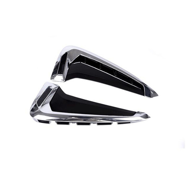 Car Door Both Side Panel decoration decals 2pcs for BMW X5 F15 2014-17 Chrome ABS Fender Trim Strips Car styling