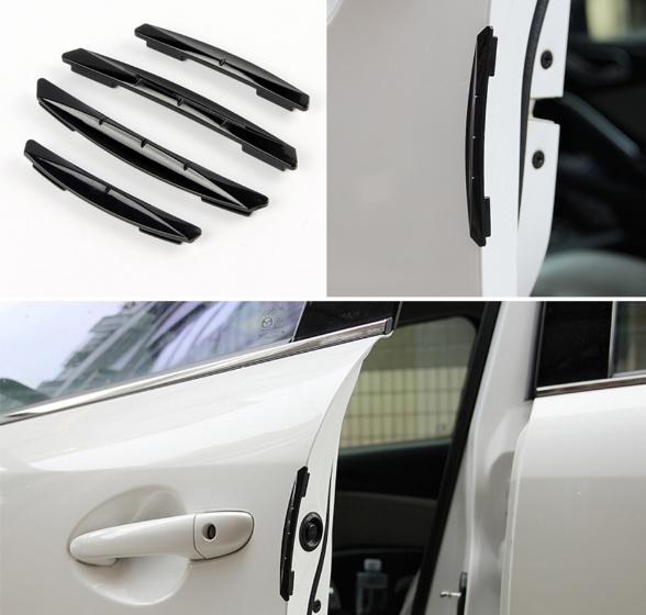 4pcs/Set Car Universal Flexible Styling Door Edge Protector Bumper Car Auto Door Anti Collision Guard Fit For VW Audi BMW Jetta Honda Mazda