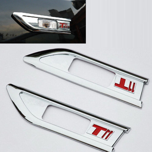 2x/LOT Car Auto Silvery Turn signal Light decorative frame trim DIY For Jeep Grand Cherokee 2013-2014